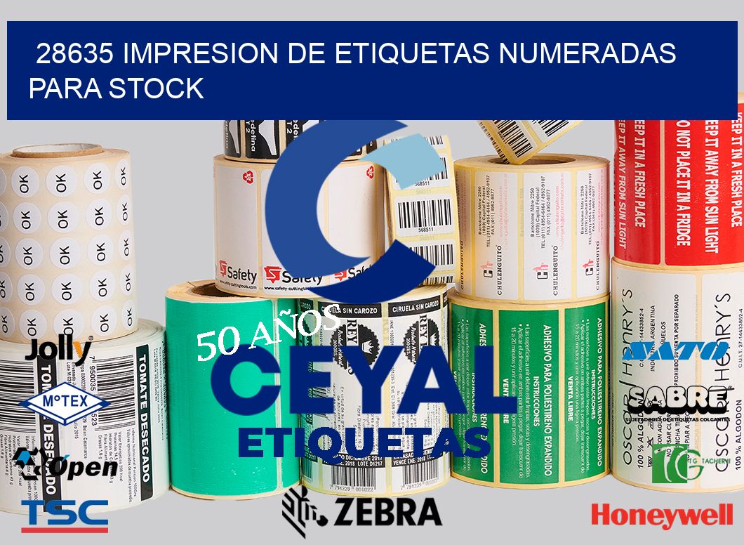28635 IMPRESION DE ETIQUETAS NUMERADAS PARA STOCK