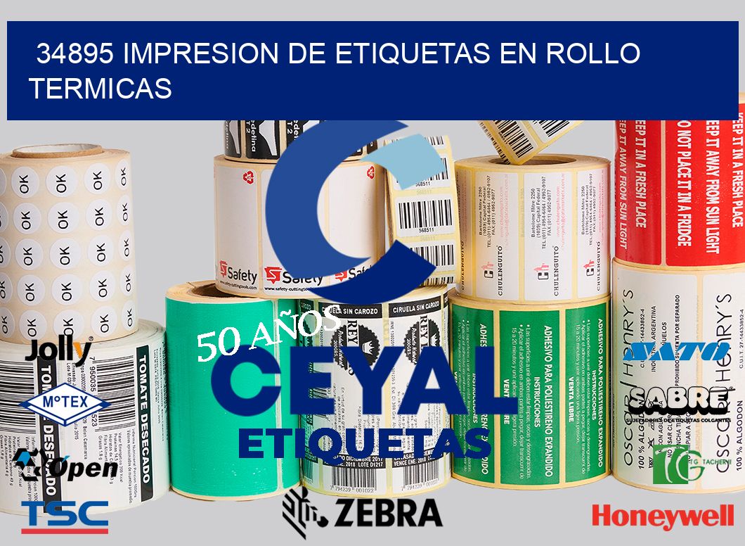 34895 IMPRESION DE ETIQUETAS EN ROLLO TERMICAS