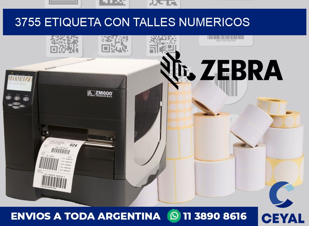 3755 ETIQUETA CON TALLES NUMERICOS