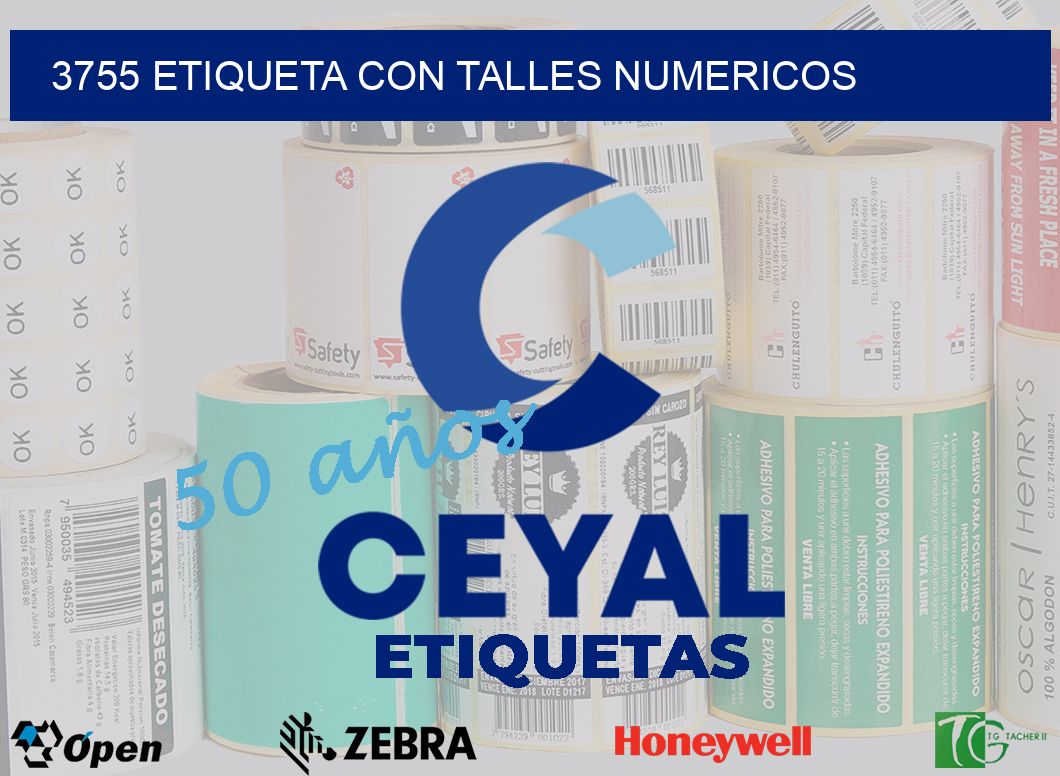 3755 ETIQUETA CON TALLES NUMERICOS