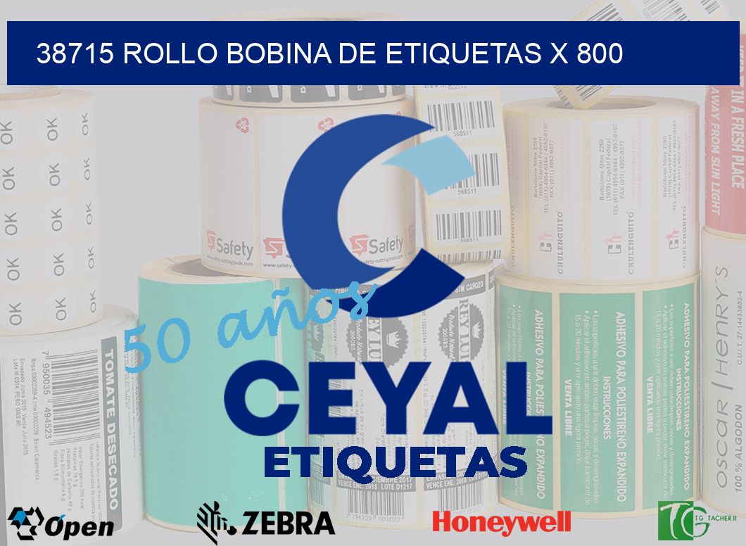 38715 Rollo bobina de etiquetas x 800