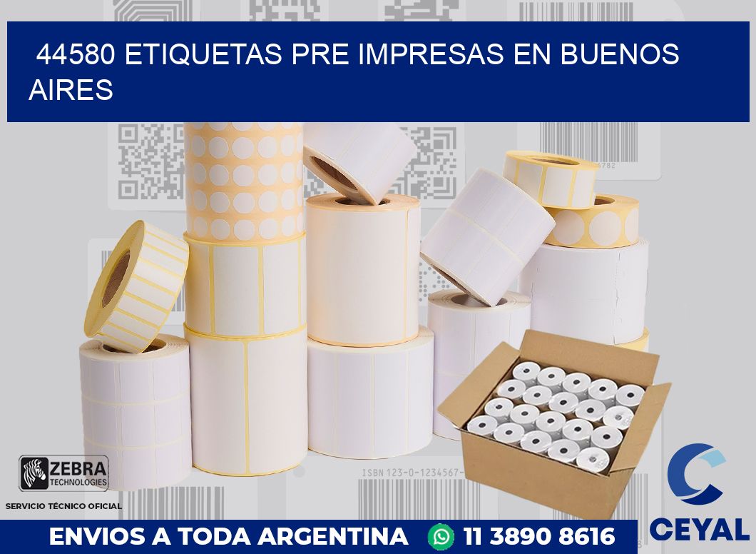 44580 ETIQUETAS PRE IMPRESAS EN BUENOS AIRES