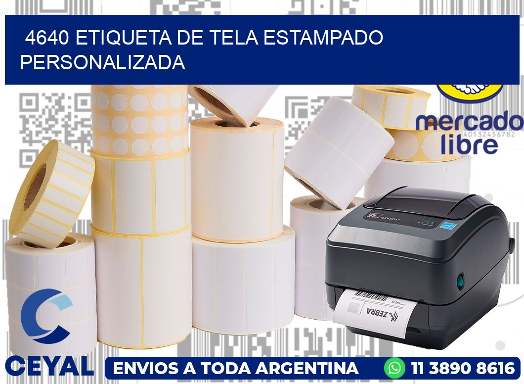 4640 ETIQUETA DE TELA ESTAMPADO PERSONALIZADA