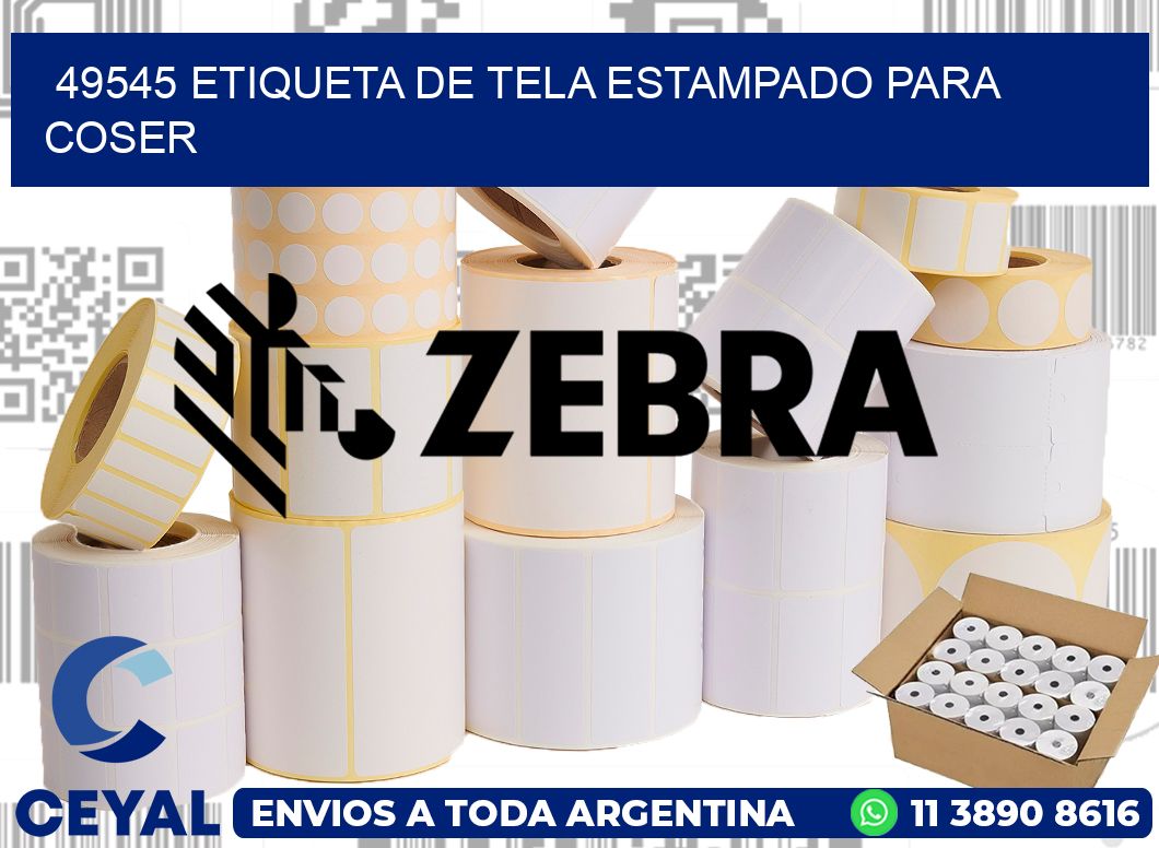 49545 ETIQUETA DE TELA ESTAMPADO PARA COSER