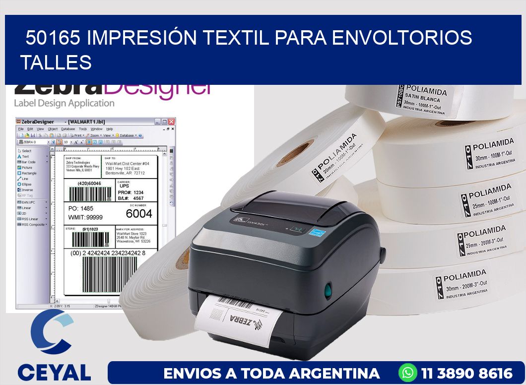 50165 IMPRESIÓN TEXTIL PARA ENVOLTORIOS TALLES