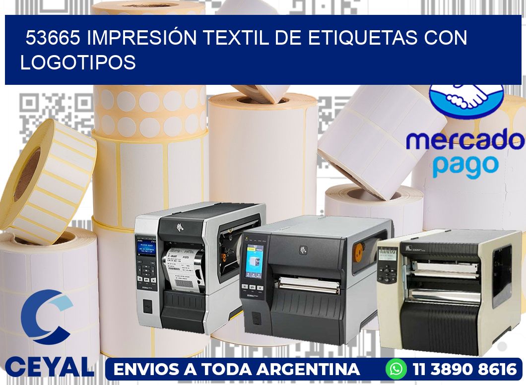 53665 IMPRESIÓN TEXTIL DE ETIQUETAS CON LOGOTIPOS