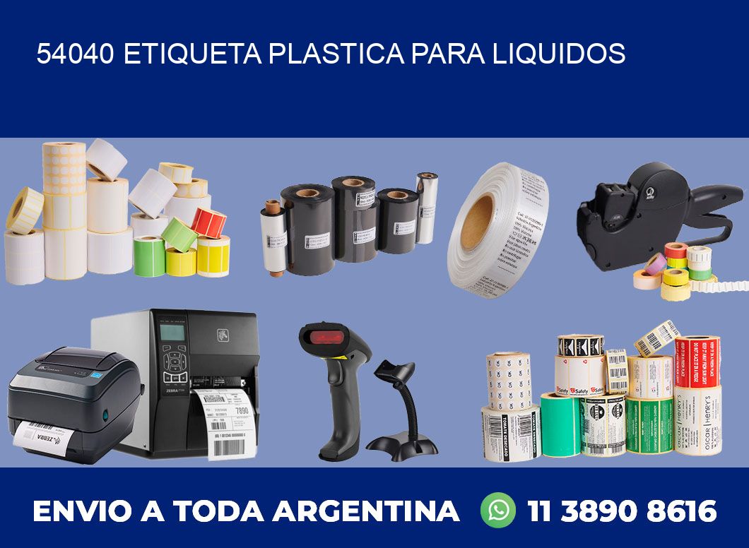 54040 ETIQUETA PLASTICA PARA LIQUIDOS