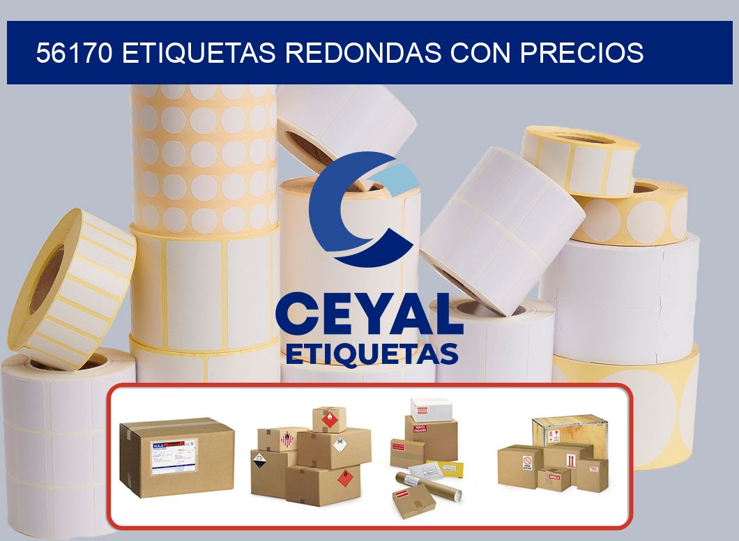 56170 ETIQUETAS REDONDAS CON PRECIOS