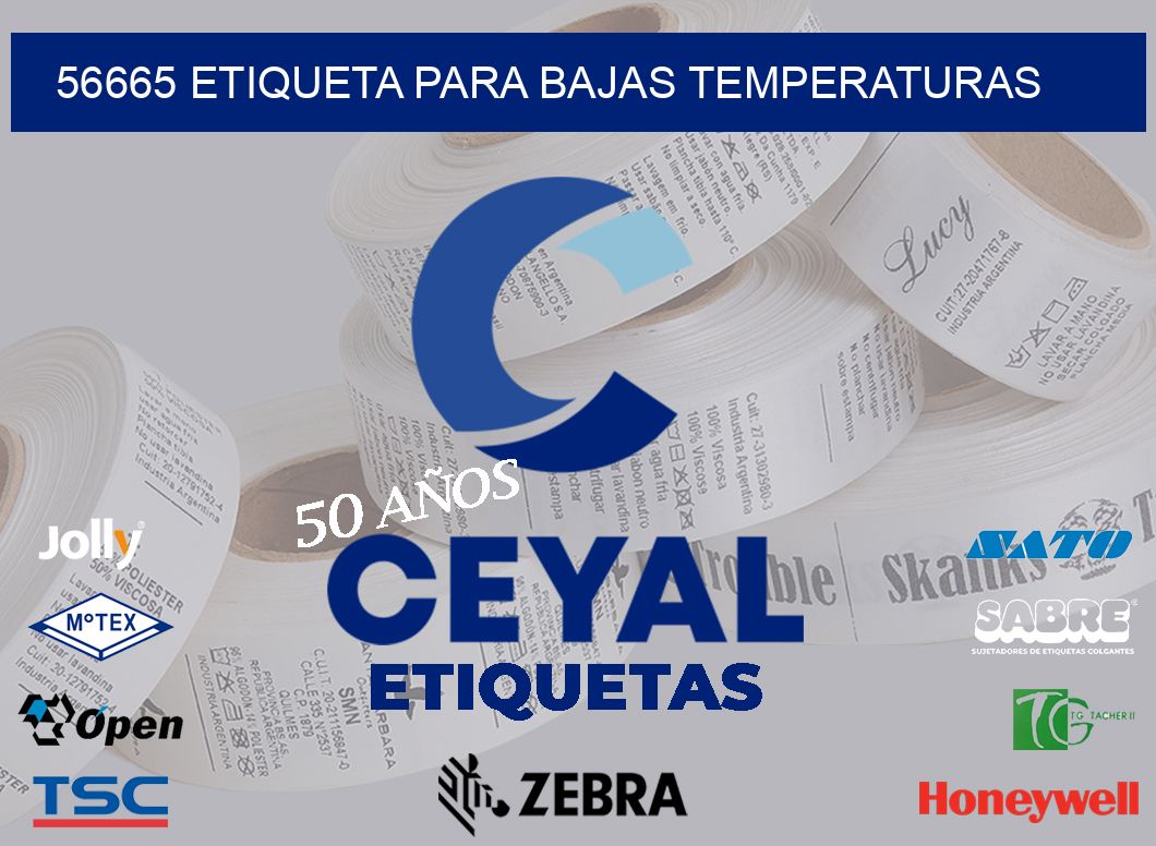 56665 ETIQUETA PARA BAJAS TEMPERATURAS
