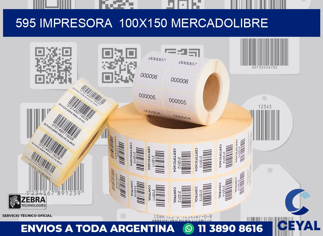 595 impresora  100x150 mercadolibre
