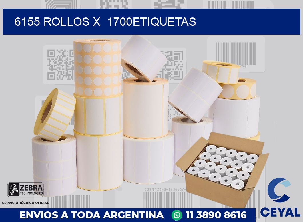 6155 Rollos x 1700etiquetas