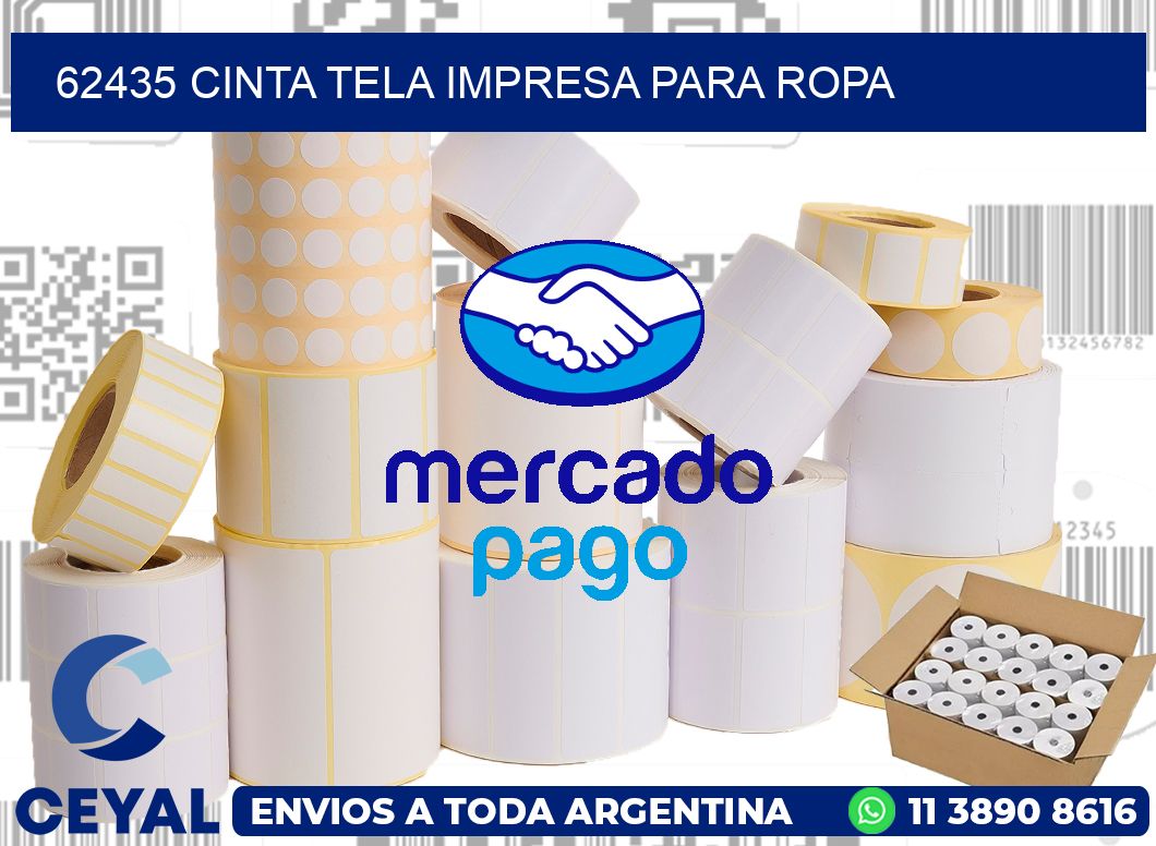 62435 CINTA TELA IMPRESA PARA ROPA