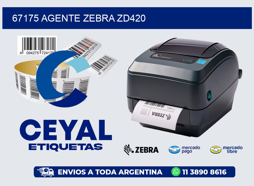 67175 AGENTE ZEBRA ZD420