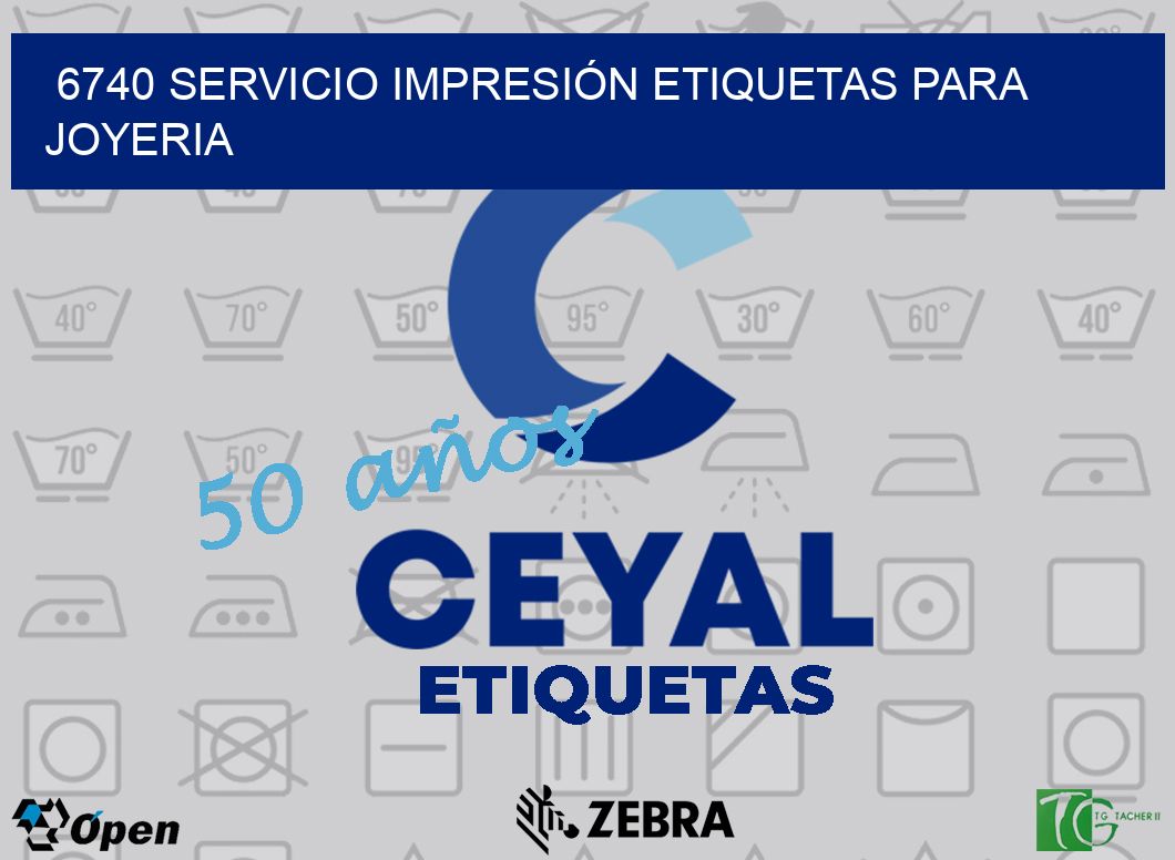 6740 SERVICIO IMPRESIÓN ETIQUETAS PARA JOYERIA