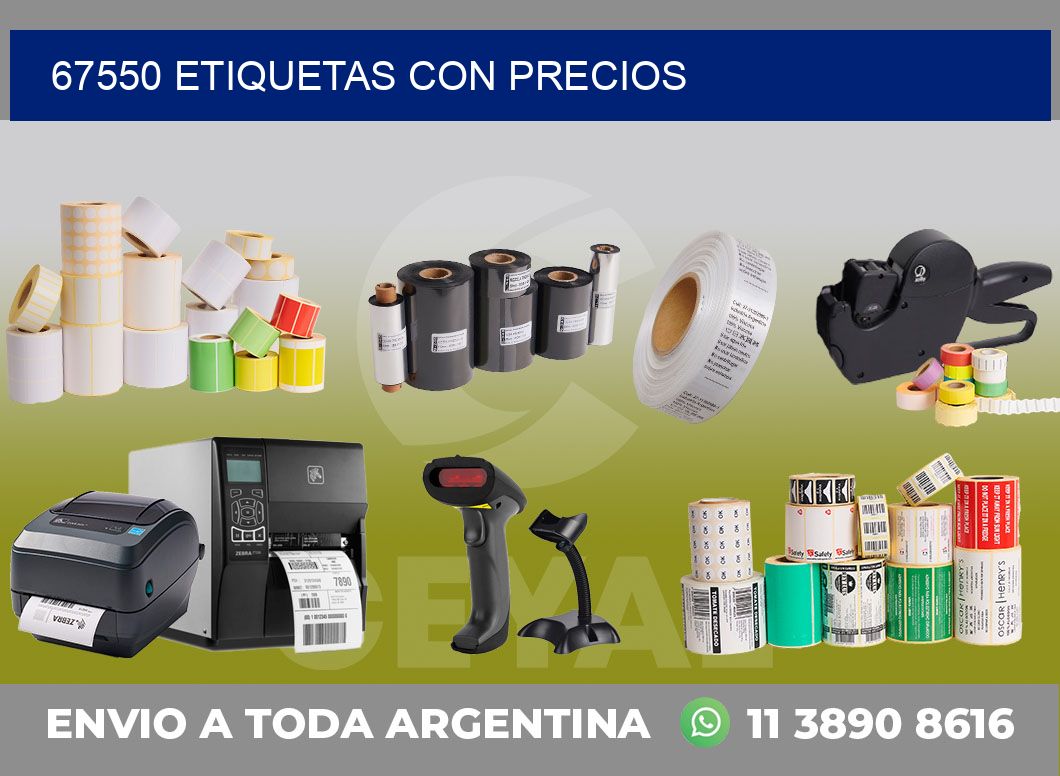 67550 ETIQUETAS CON PRECIOS