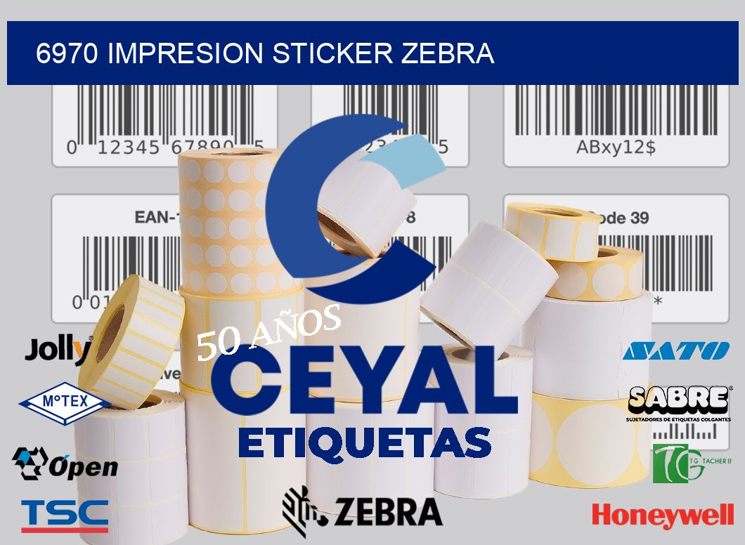 6970 impresion sticker zebra