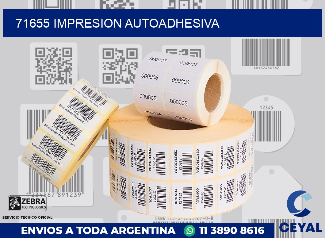 71655 impresion autoadhesiva