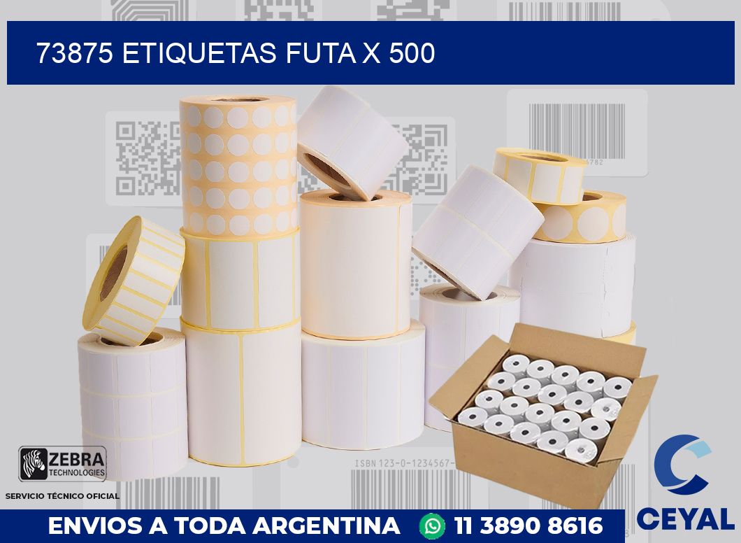 73875 etiquetas futa x 500