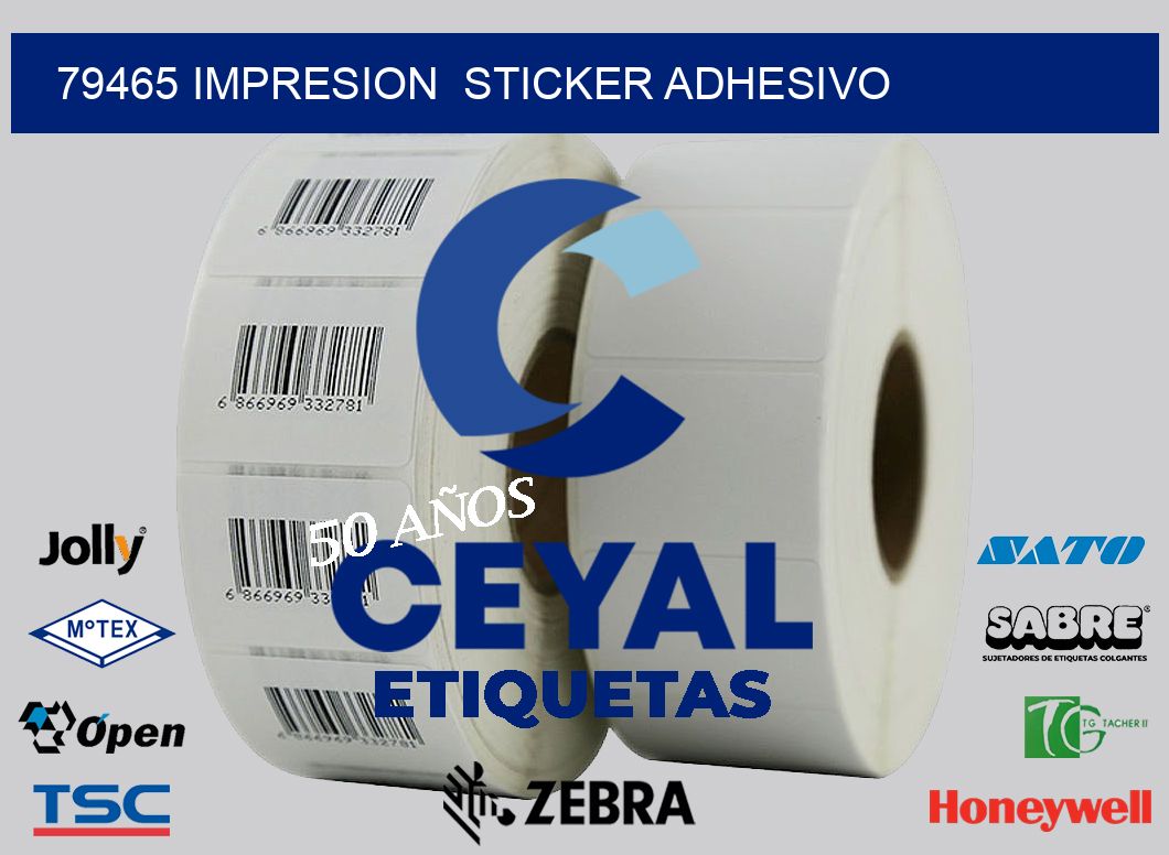 79465 impresion  sticker adhesivo