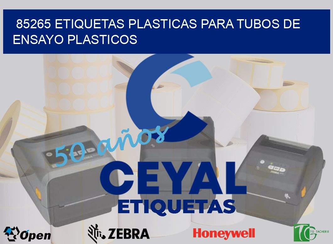 85265 ETIQUETAS PLASTICAS PARA TUBOS DE ENSAYO PLASTICOS