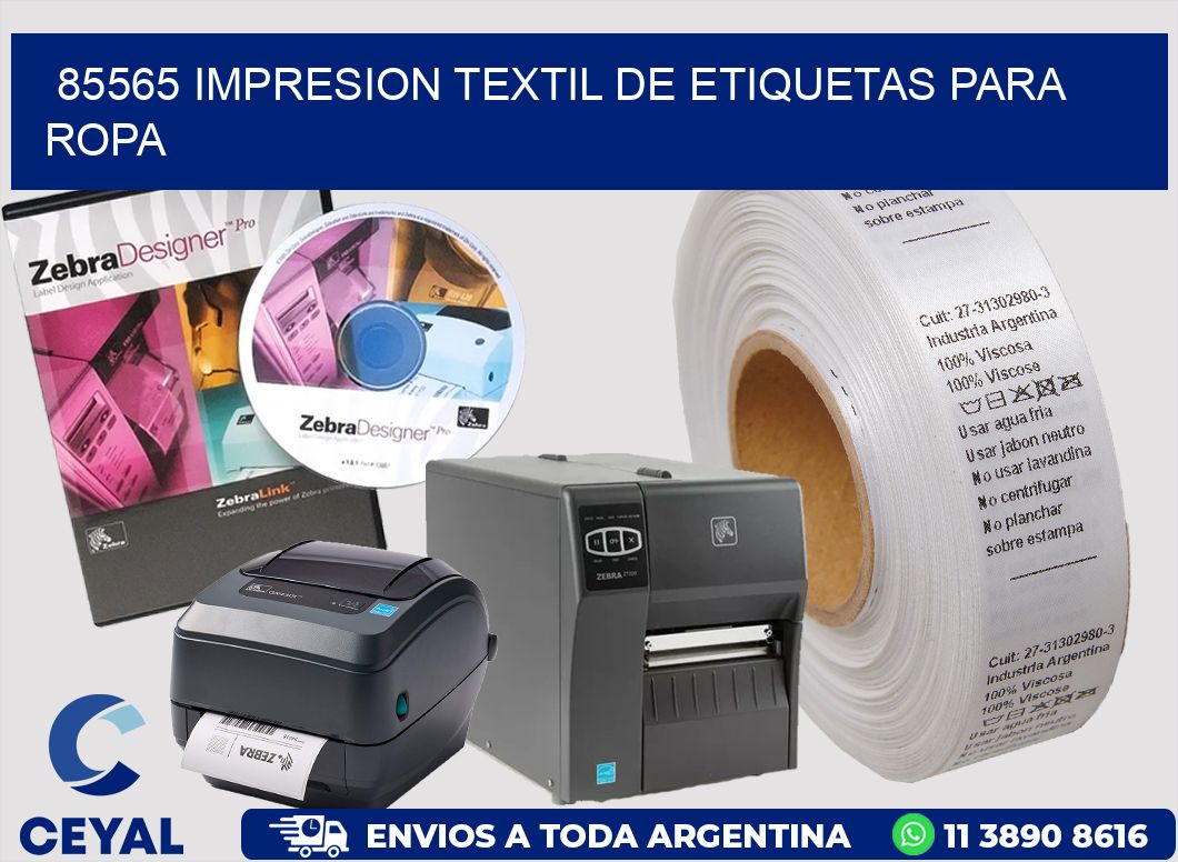 85565 IMPRESION TEXTIL DE ETIQUETAS PARA ROPA