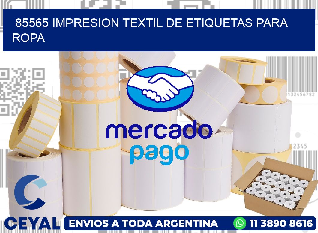 85565 IMPRESION TEXTIL DE ETIQUETAS PARA ROPA