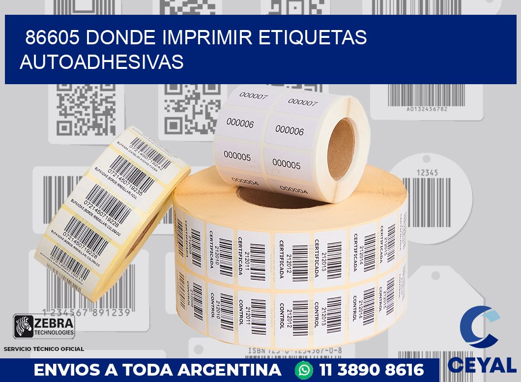 86605 DONDE IMPRIMIR ETIQUETAS AUTOADHESIVAS