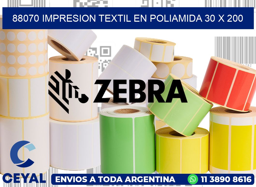 88070 IMPRESION TEXTIL EN POLIAMIDA 30 X 200
