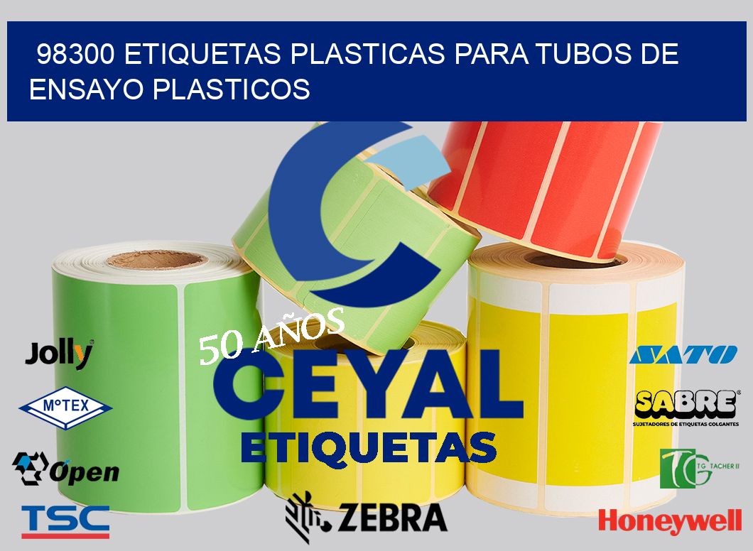 98300 ETIQUETAS PLASTICAS PARA TUBOS DE ENSAYO PLASTICOS