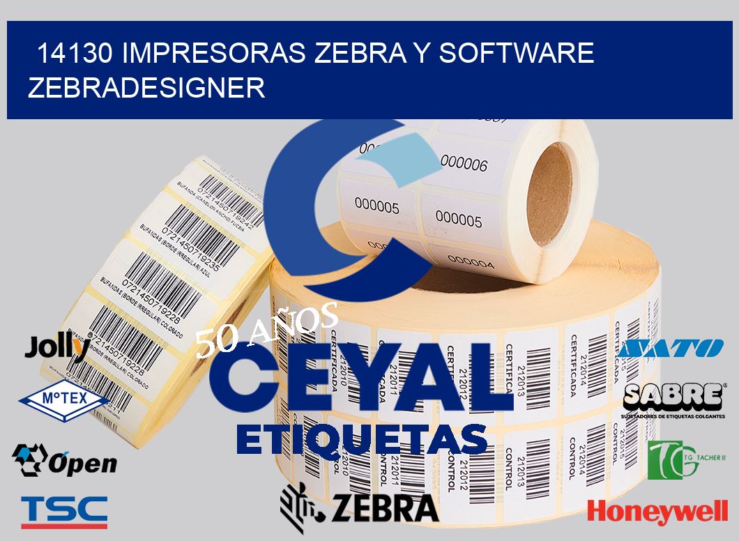 14130 Impresoras Zebra y Software zebradesigner