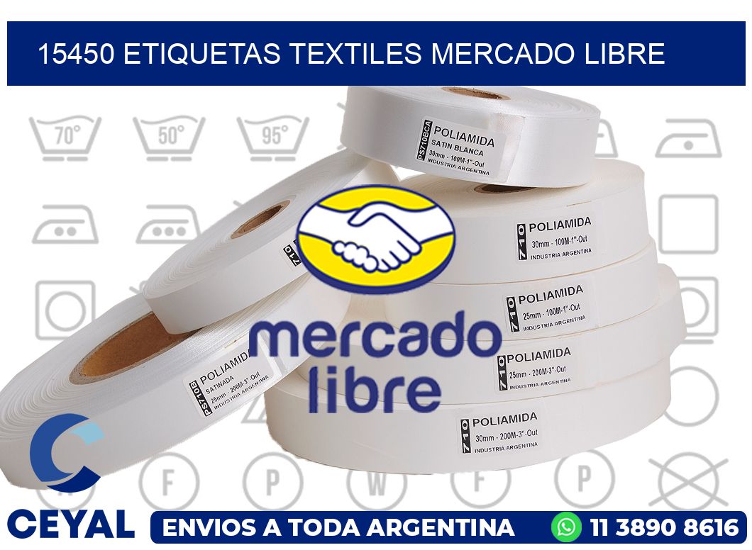 15450 ETIQUETAS TEXTILES MERCADO LIBRE