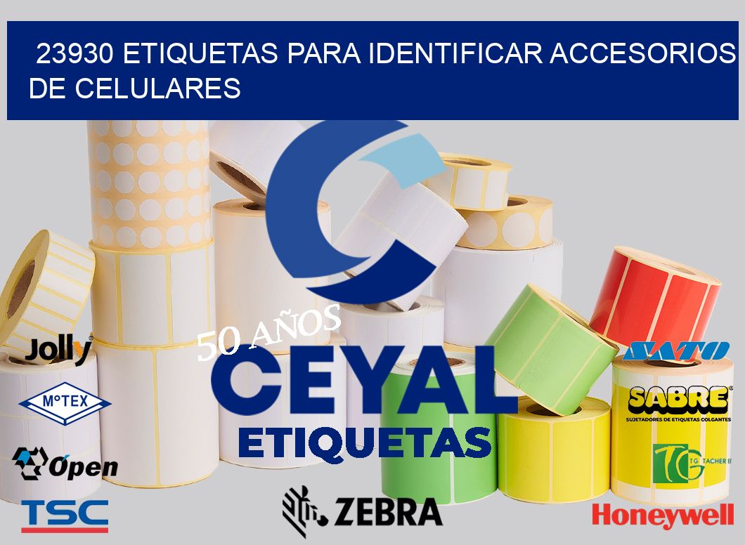 23930 etiquetas para identificar accesorios de celulares