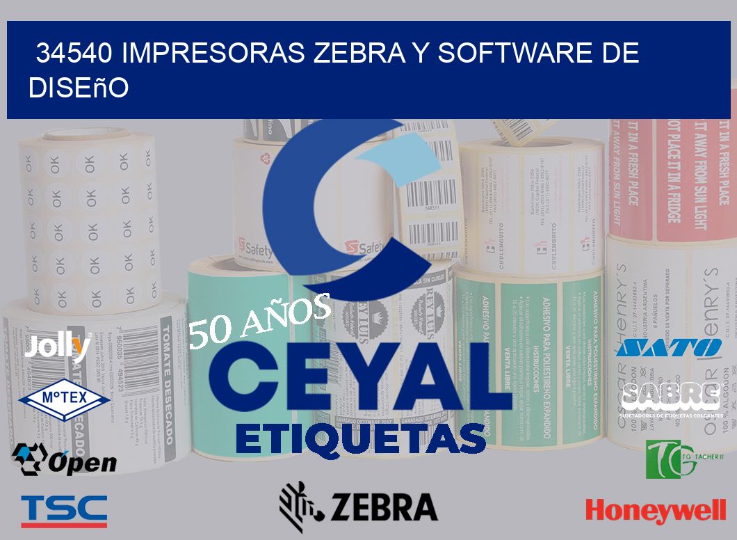 34540 Impresoras Zebra y Software de Diseño