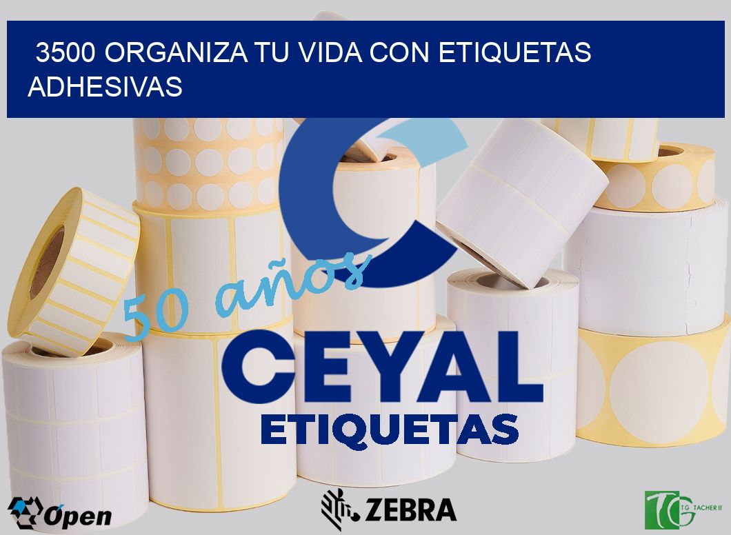 3500 ORGANIZA TU VIDA CON ETIQUETAS ADHESIVAS