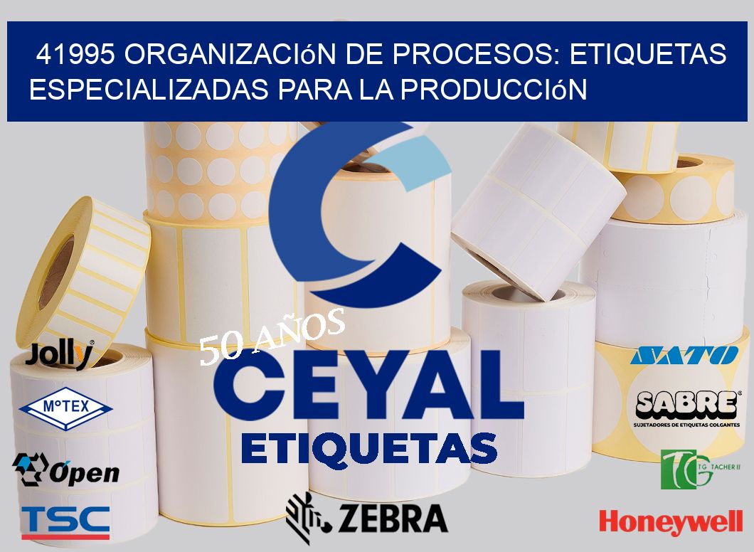 41995 Organización de Procesos: Etiquetas Especializadas para la Producción