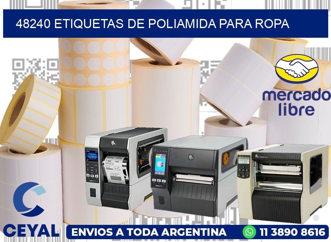 48240 ETIQUETAS DE POLIAMIDA PARA ROPA