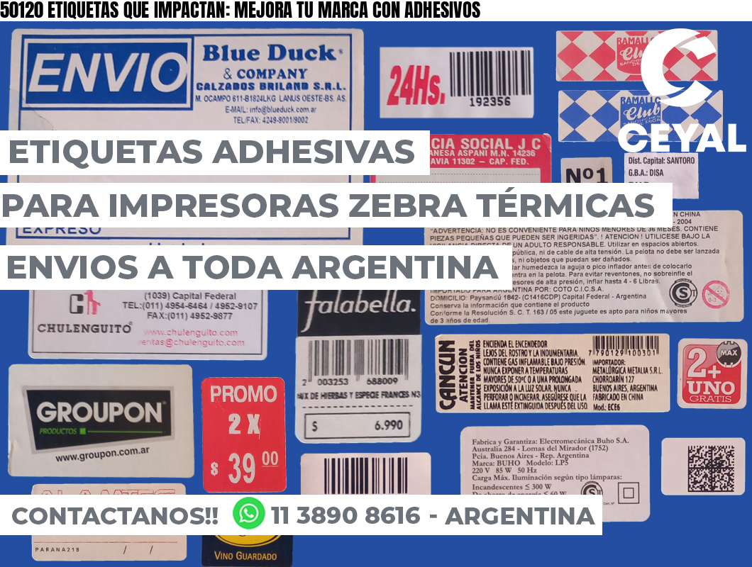50120 ETIQUETAS QUE IMPACTAN: MEJORA TU MARCA CON ADHESIVOS