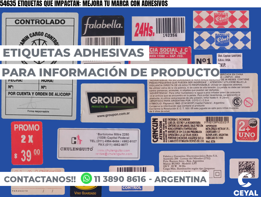 54635 ETIQUETAS QUE IMPACTAN: MEJORA TU MARCA CON ADHESIVOS