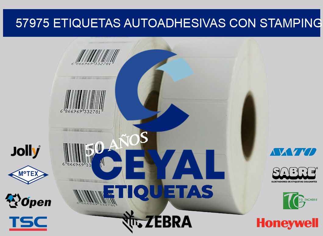 57975 Etiquetas autoadhesivas con stamping