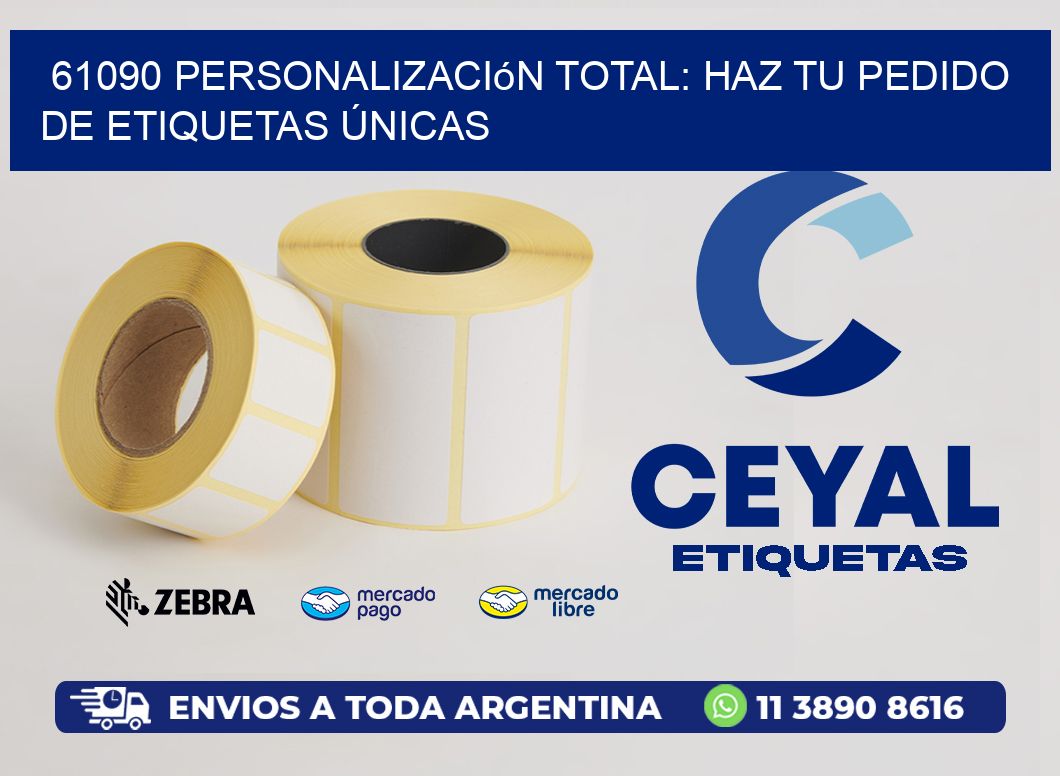 61090 Personalización Total: Haz tu Pedido de Etiquetas Únicas