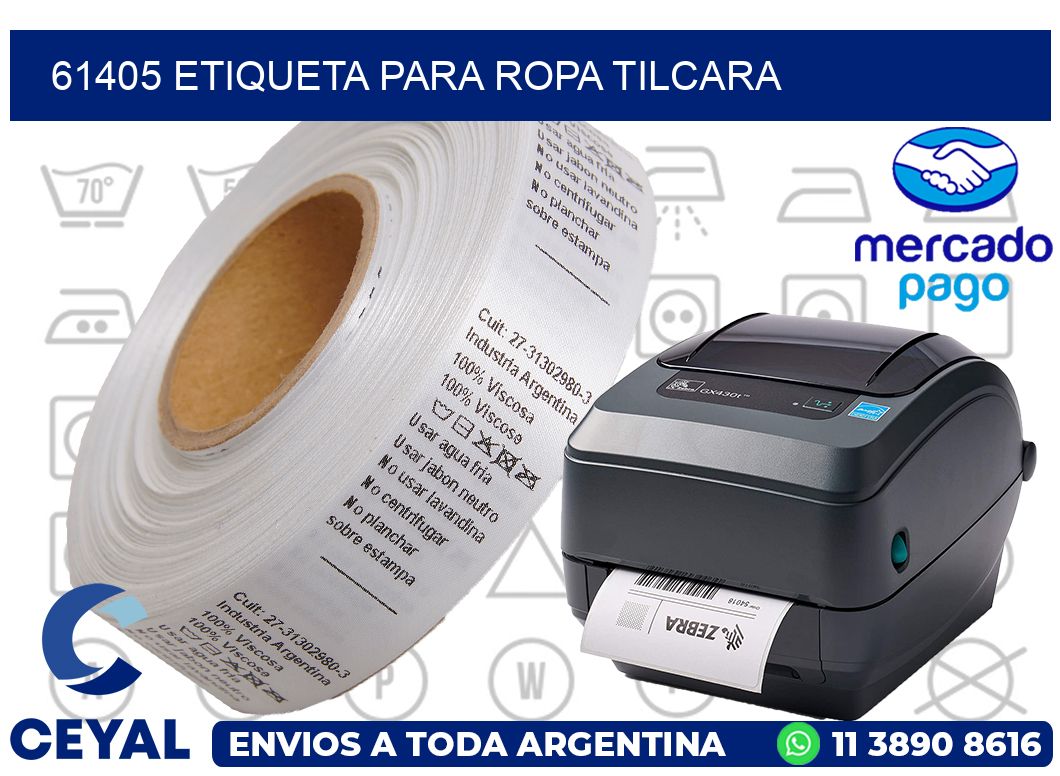 61405 ETIQUETA PARA ROPA TILCARA