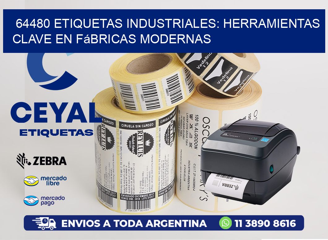 64480 Etiquetas Industriales: Herramientas Clave en Fábricas Modernas