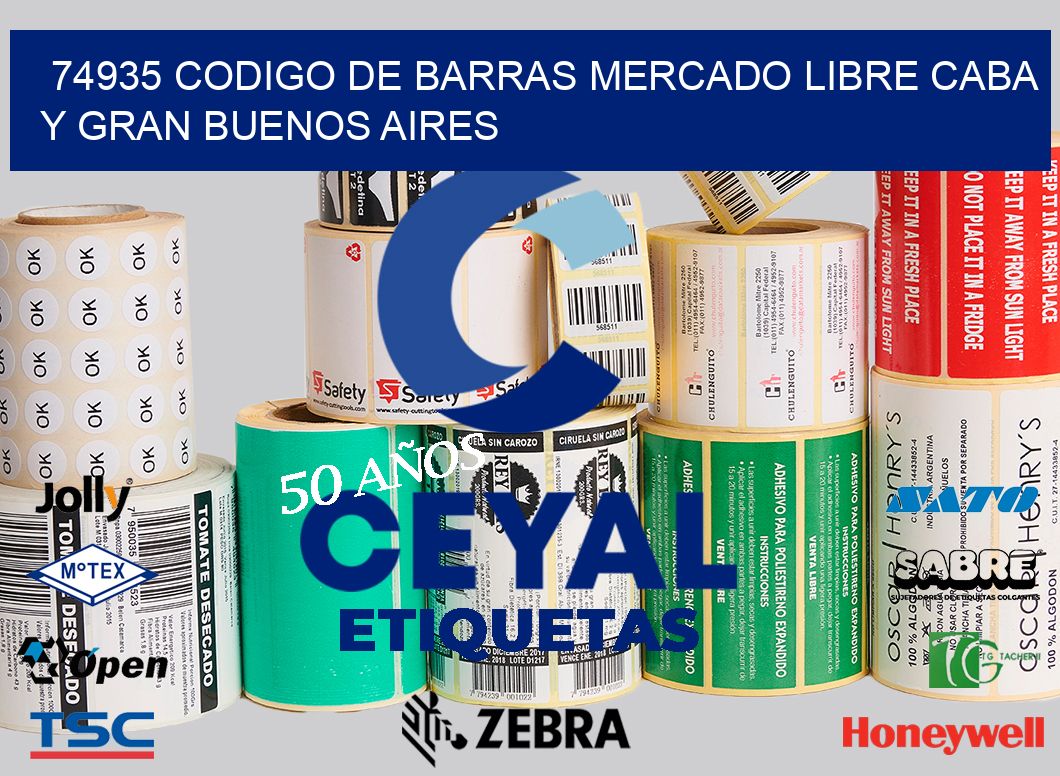 74935 CODIGO DE BARRAS MERCADO LIBRE CABA Y GRAN BUENOS AIRES