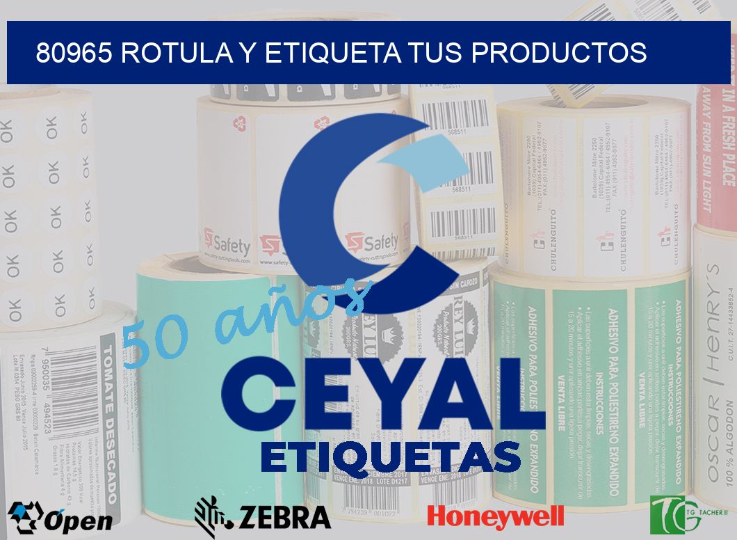 80965 ROTULA Y ETIQUETA TUS PRODUCTOS