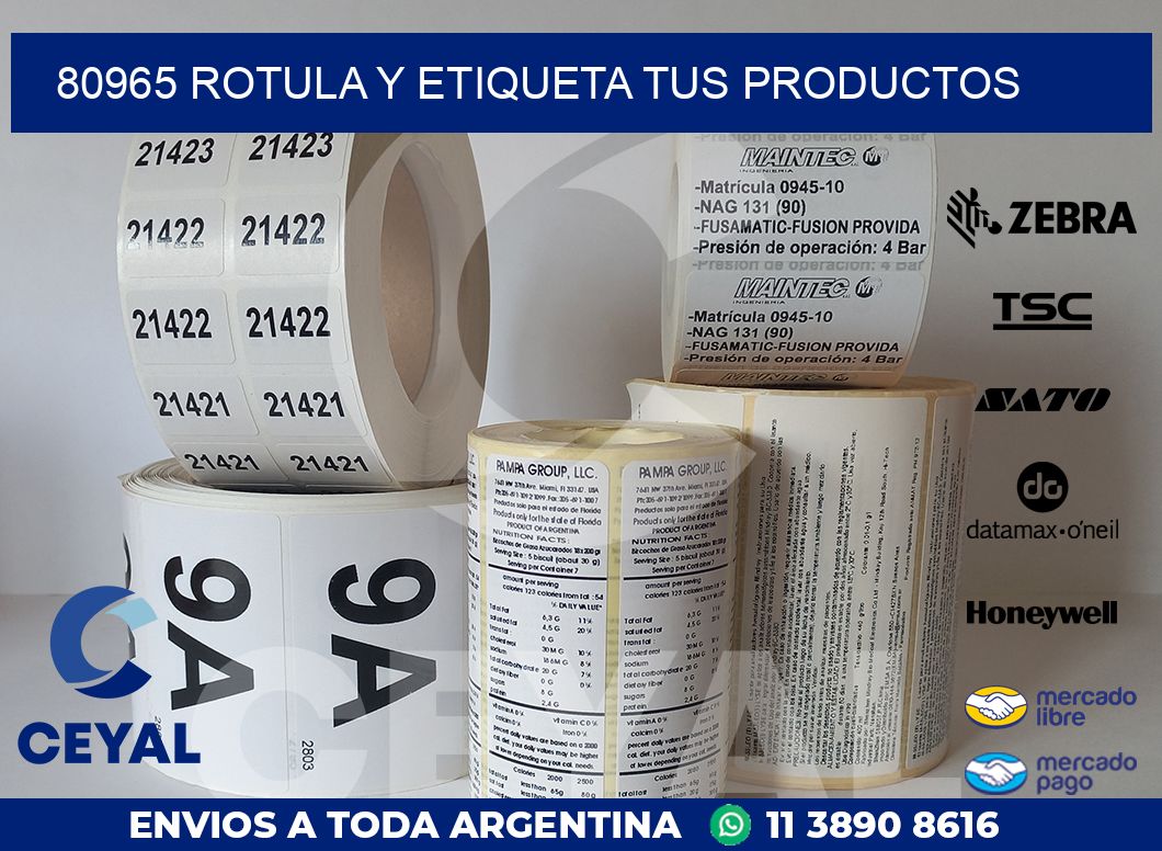 80965 ROTULA Y ETIQUETA TUS PRODUCTOS