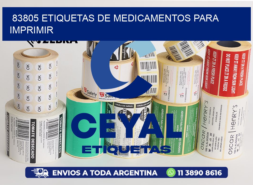 83805 etiquetas de medicamentos para imprimir
