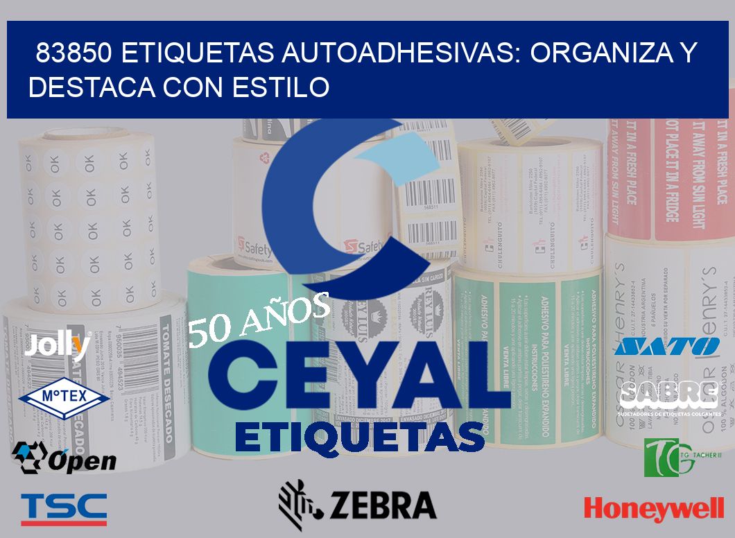 83850 Etiquetas Autoadhesivas: Organiza y Destaca con Estilo
