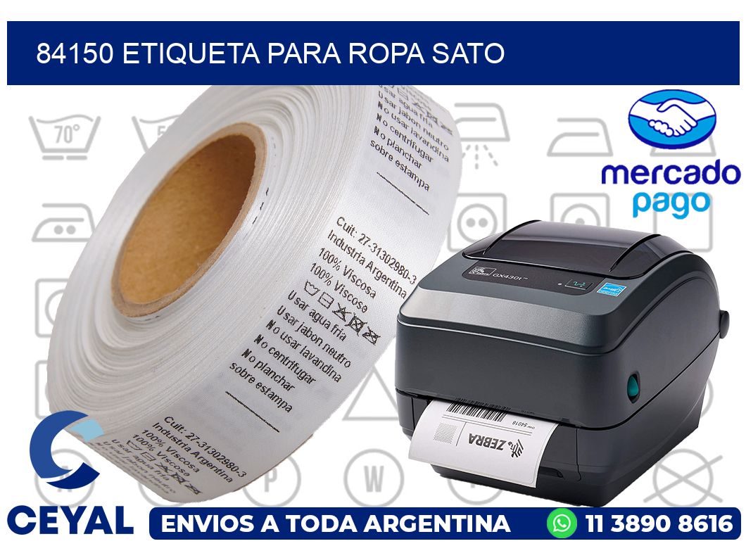 84150 ETIQUETA PARA ROPA SATO