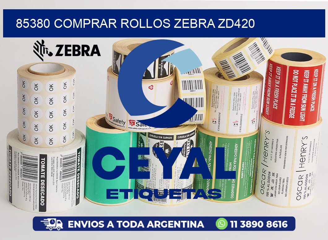 85380 COMPRAR ROLLOS ZEBRA ZD420
