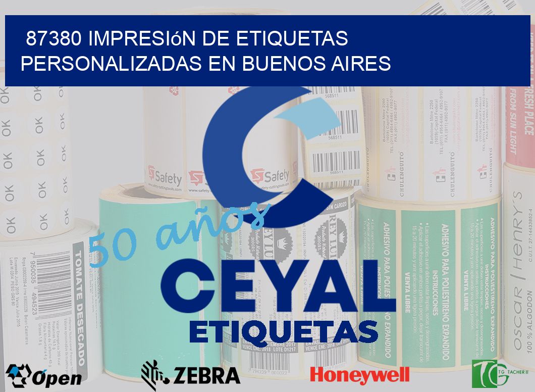 87380 Impresión de Etiquetas Personalizadas en Buenos Aires